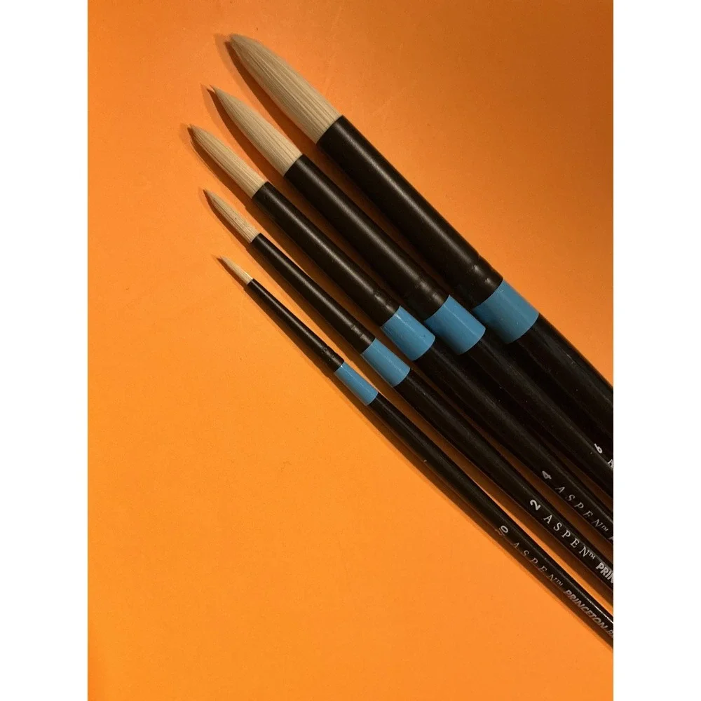 Princeton Aspen Oil Paint Brushes Sets Assorted Sizes Round